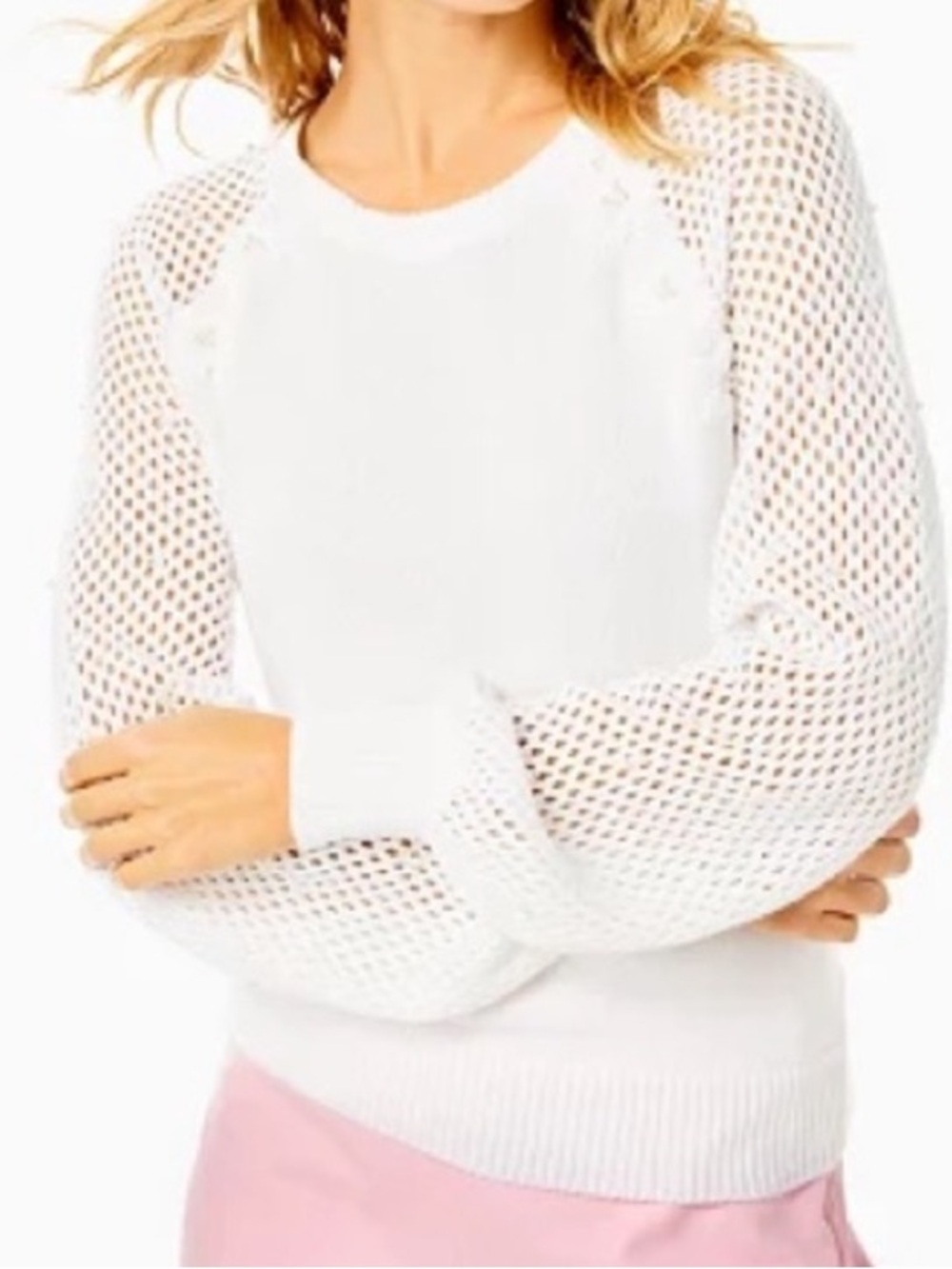 NWT Lilly Pulitzer Resort White Faira Sweater Size Small